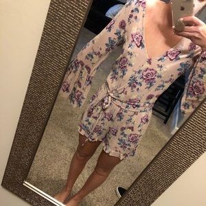American eagle floral romper